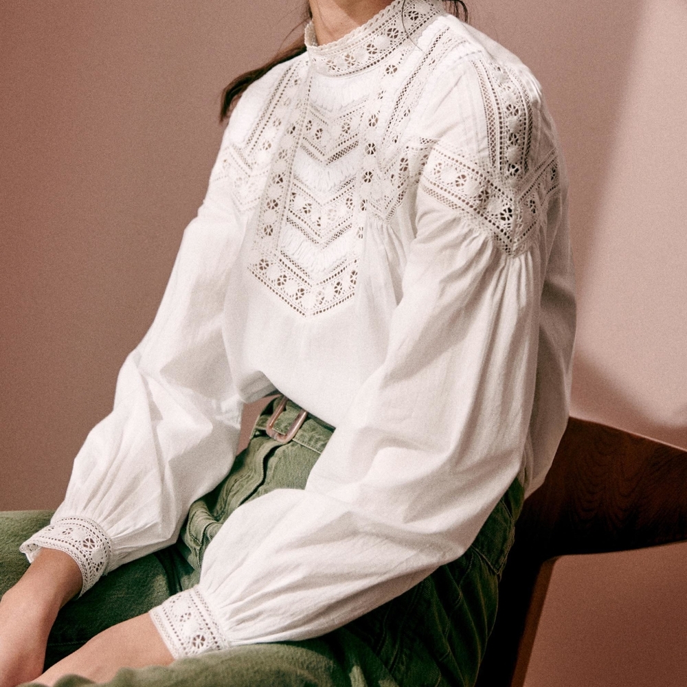 Sezane Bamba Blouse US 2 FR 4